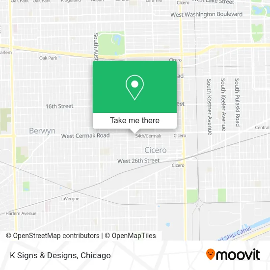 K Signs & Designs map