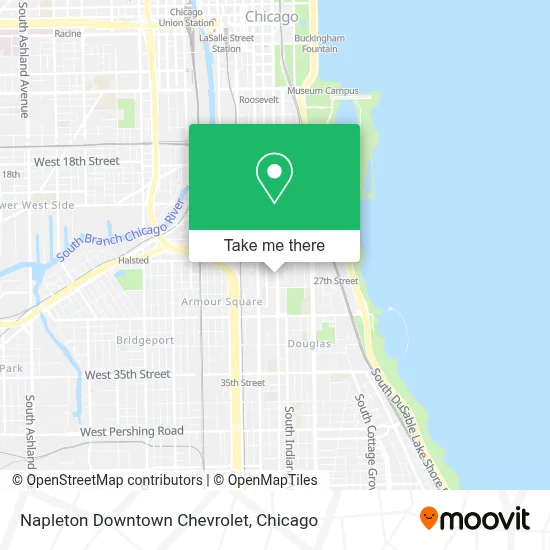 Napleton Downtown Chevrolet map