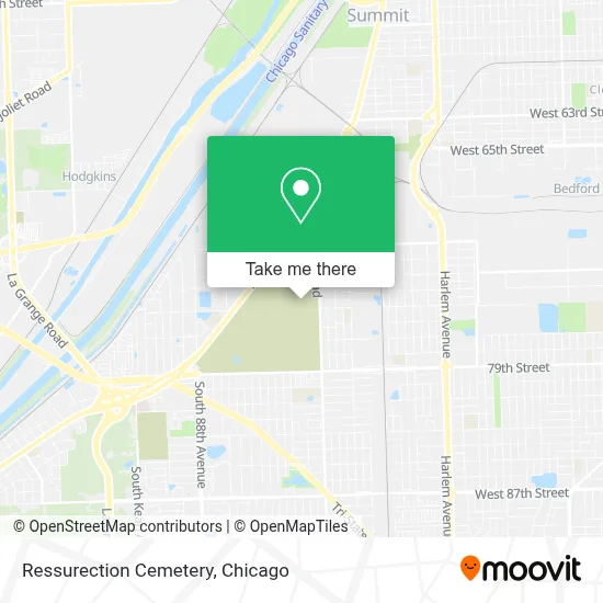 Ressurection Cemetery map