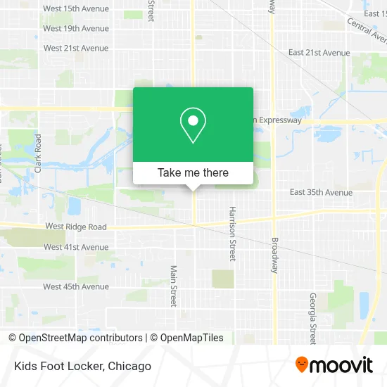Kids Foot Locker map
