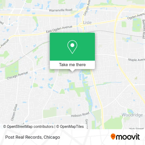 Post Real Records map