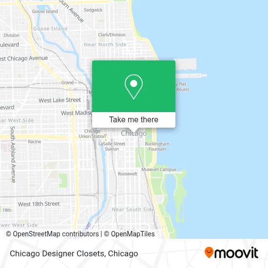 Chicago Designer Closets map