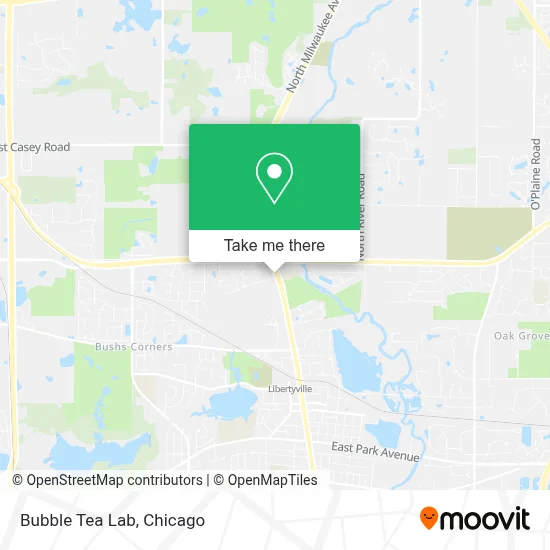 Bubble Tea Lab map