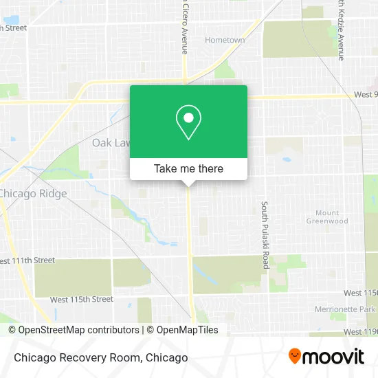 Chicago Recovery Room map