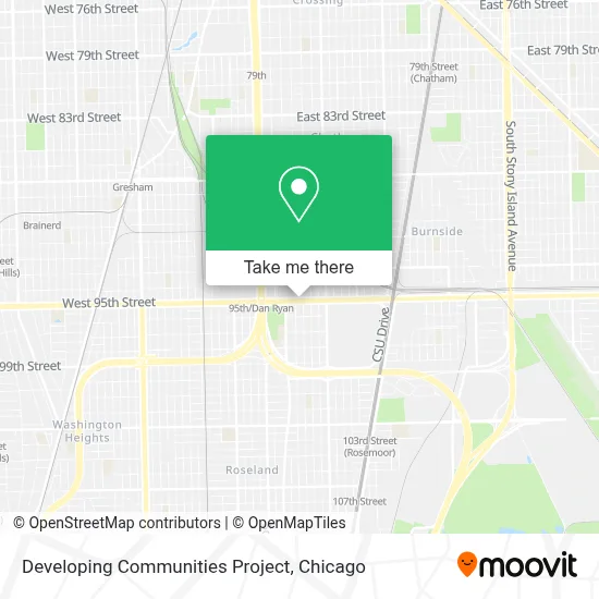 Developing Communities Project map