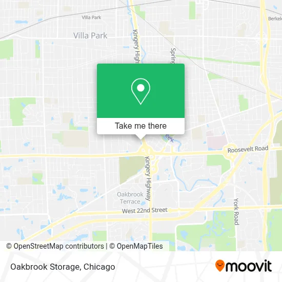 Oakbrook Storage map