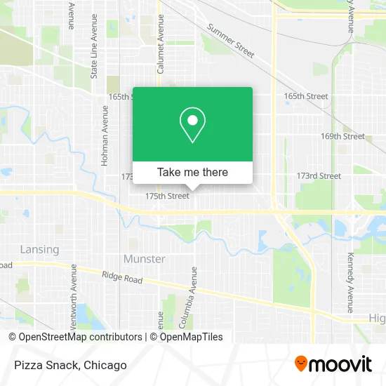 Pizza Snack map