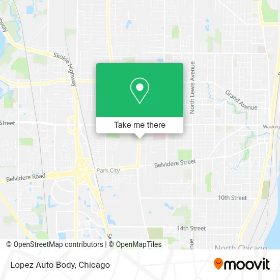 Lopez Auto Body map