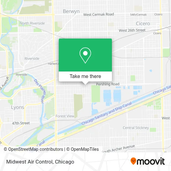Midwest Air Control map