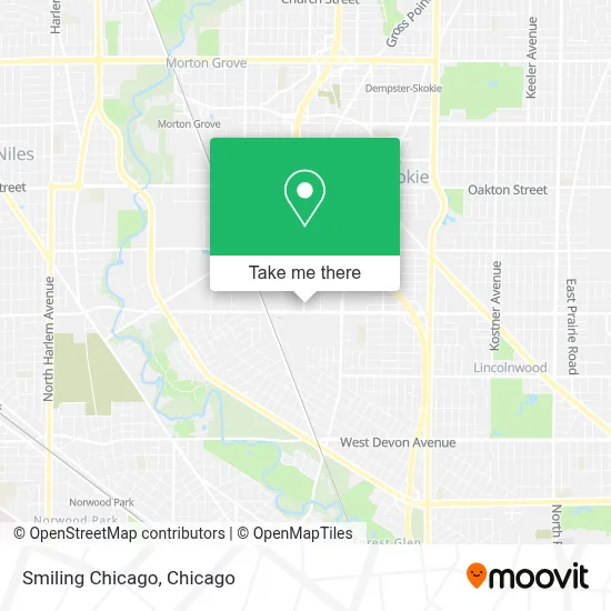 Smiling Chicago map