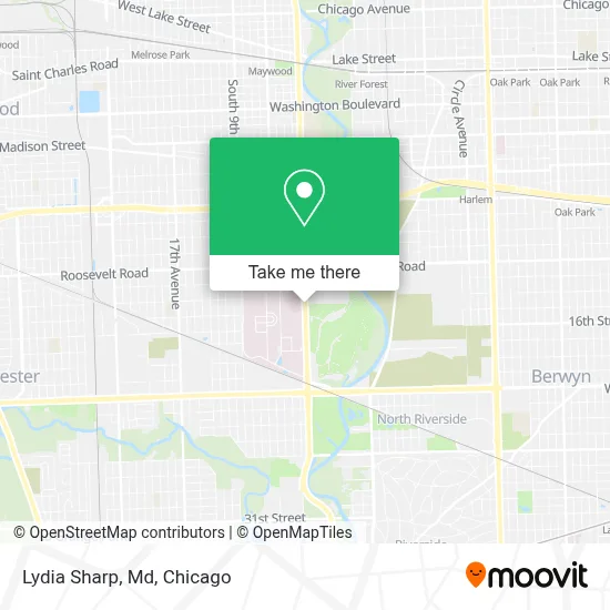 Lydia Sharp, Md map