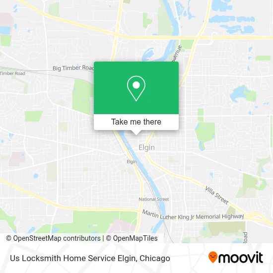 Us Locksmith Home Service Elgin map