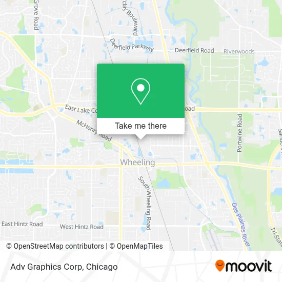 Adv Graphics Corp map
