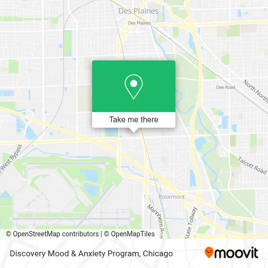 Discovery Mood & Anxiety Program map