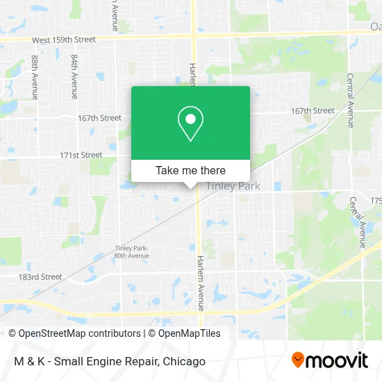 M & K - Small  Engine Repair map
