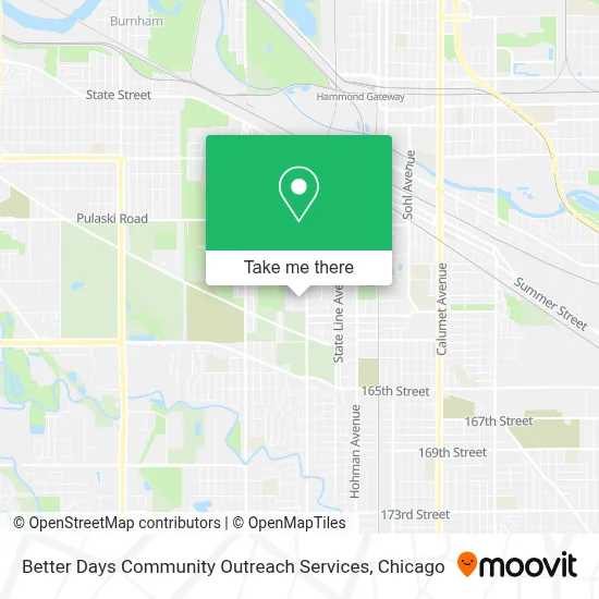 Better Days Community Outreach Services map