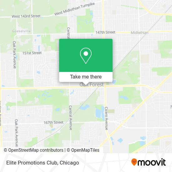 Elite Promotions Club map