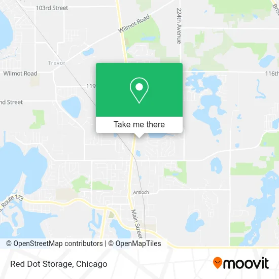 Red Dot Storage map