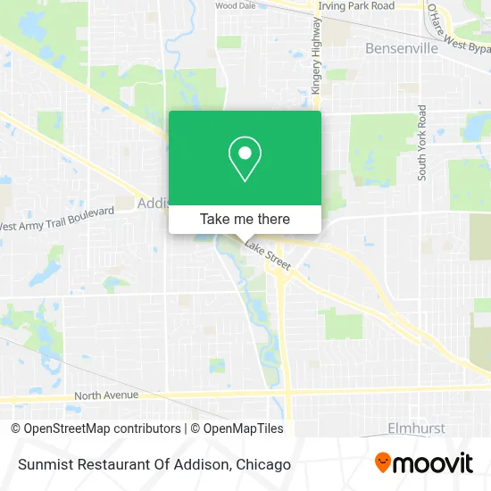 Sunmist Restaurant Of Addison map