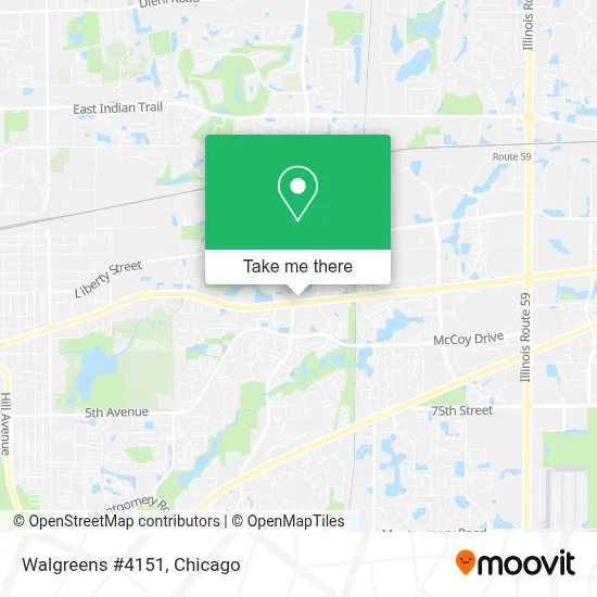 Walgreens #4151 map