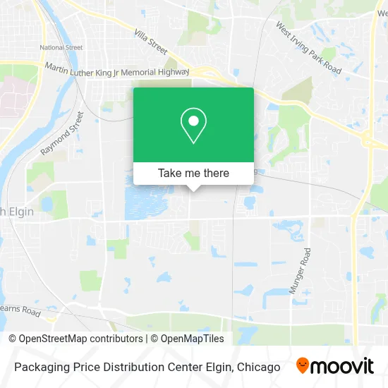 Packaging Price Distribution Center Elgin map
