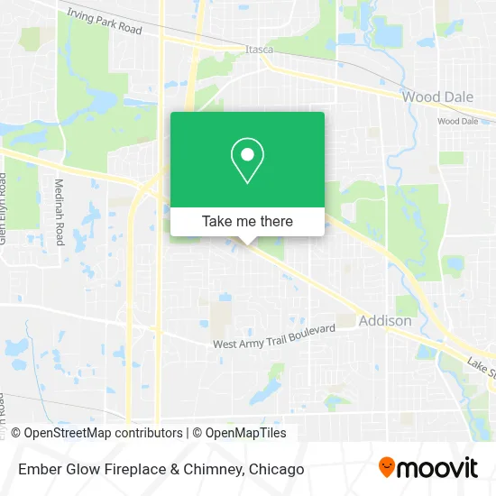 Ember Glow Fireplace & Chimney map