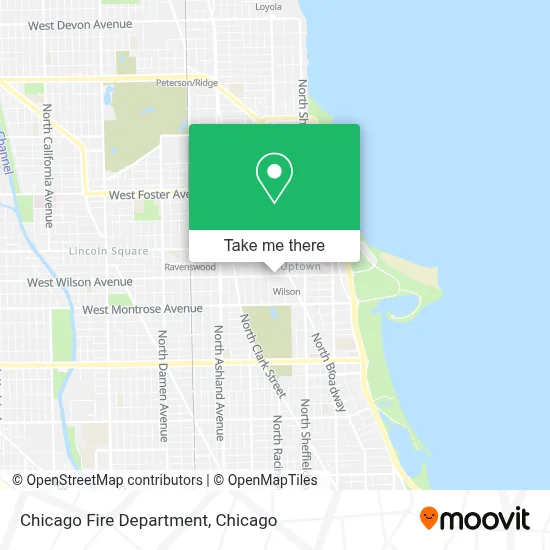 Chicago Fire Department map