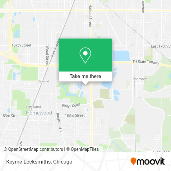 Keyme Locksmiths map