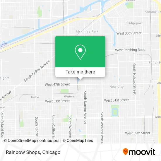 Rainbow Shops map