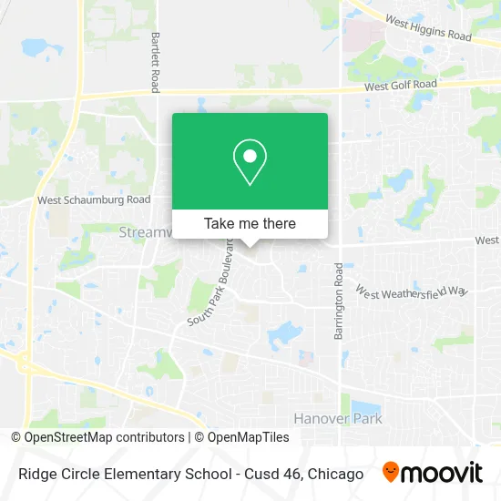 Ridge Circle Elementary School - Cusd 46 map