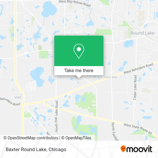 Baxter Round Lake map