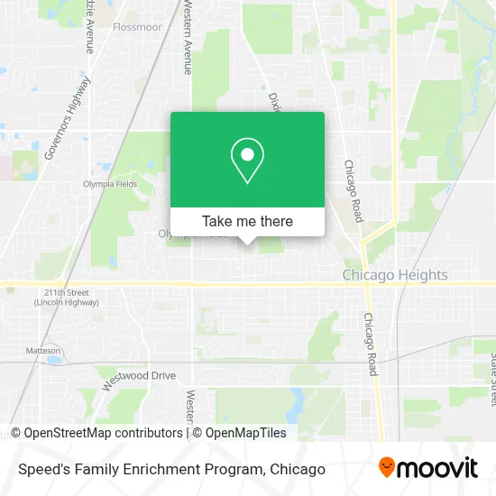 Speed's Family Enrichment Program map