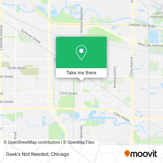 Geek's Not Needed map