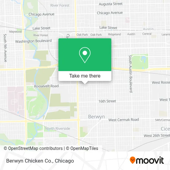 Berwyn Chicken Co. map