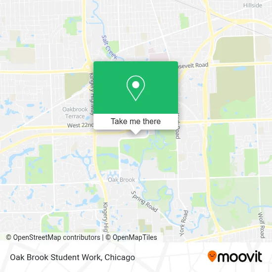 Oak Brook Student Work map