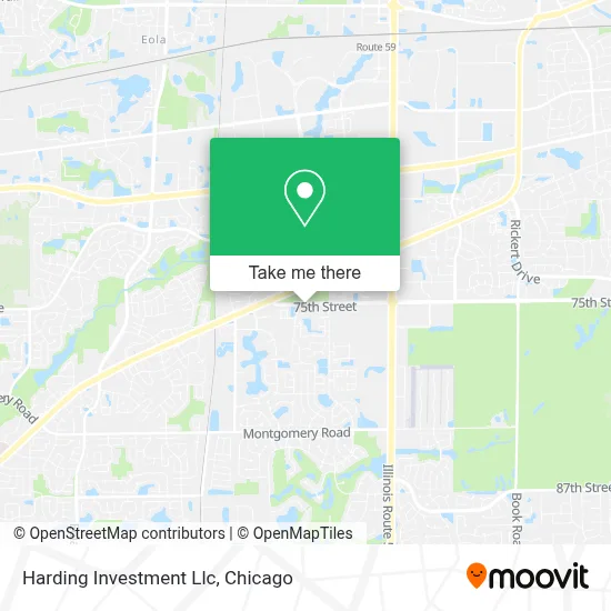 Harding Investment Llc map