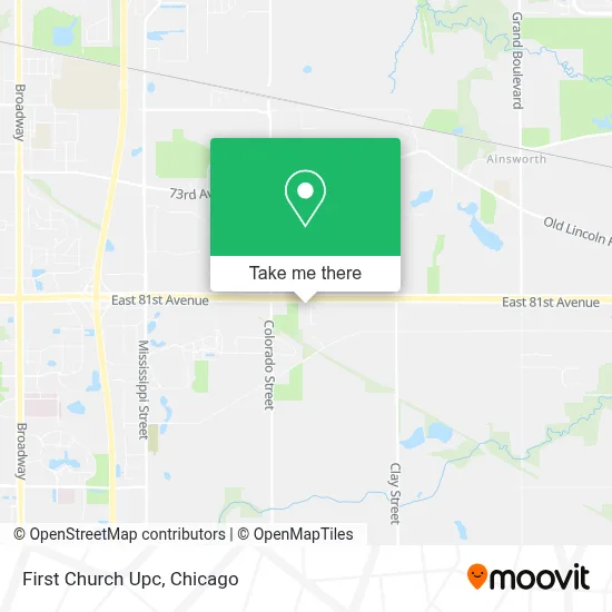 First Church Upc map