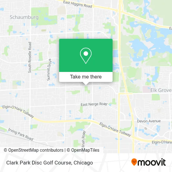 Clark Park Disc Golf Course map