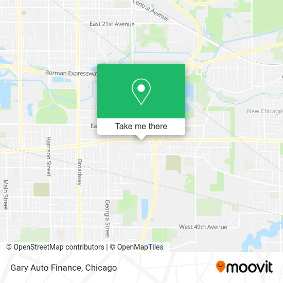 Gary Auto Finance map