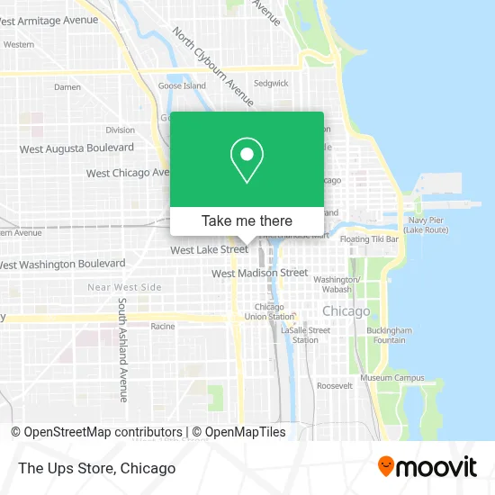 The Ups Store map