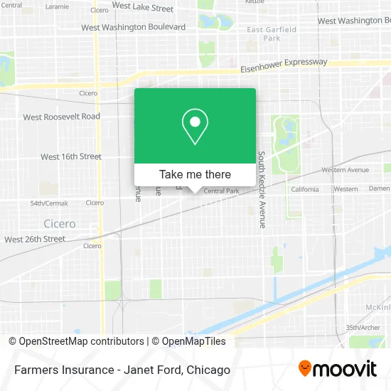 Farmers Insurance - Janet Ford map