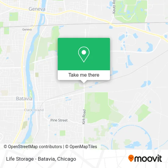Life Storage - Batavia map