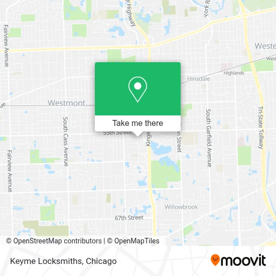 Keyme Locksmiths map
