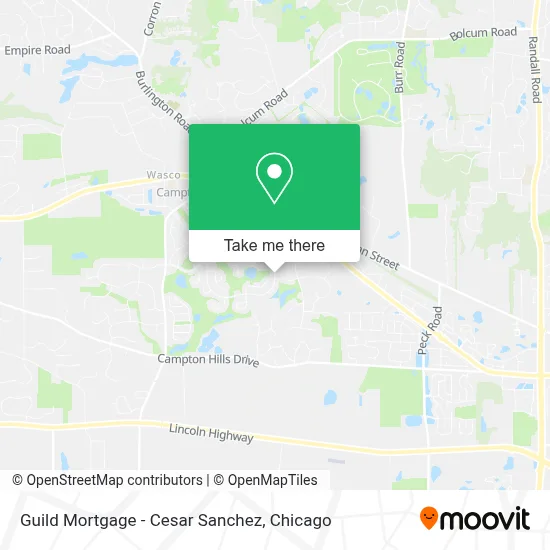 Guild Mortgage - Cesar Sanchez map
