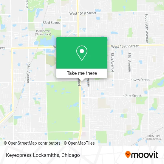 Keyexpress Locksmiths map