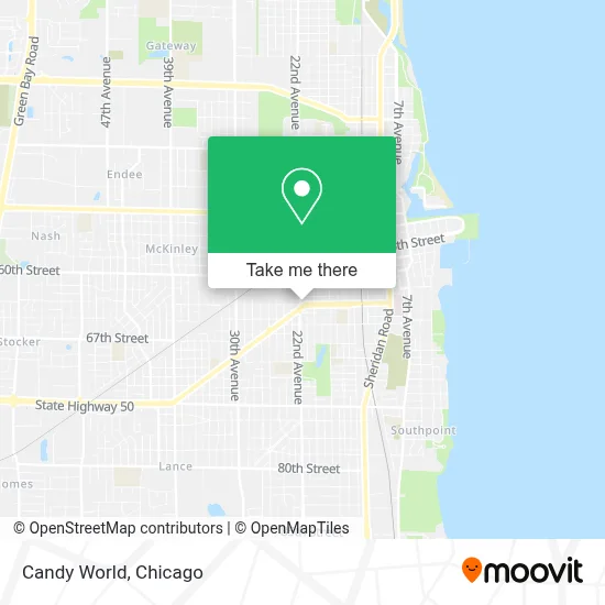 Candy World map
