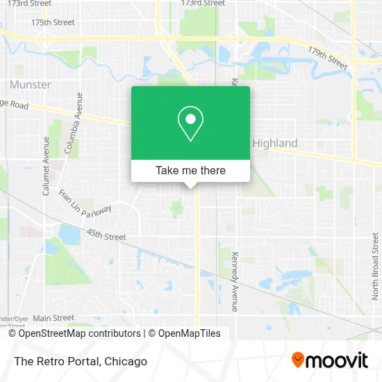 The Retro Portal map