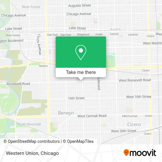 Western Union map