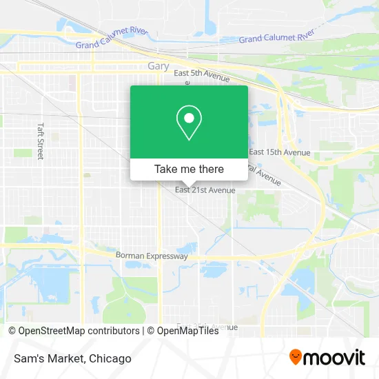Sam's Market map