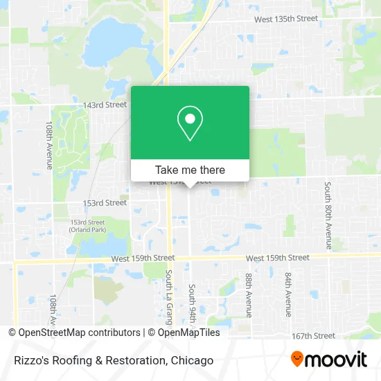 Rizzo's Roofing & Restoration map